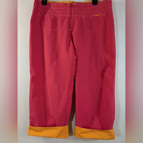 Nike women's athletic capri crop pants, pink/ orange , size L - Picture 8 of 11